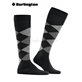 EDINBURGH Burlington Kniesocken für Herren - 3000 schwarz