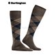 MANCHESTER Burlington Kniesocken für Herren - 5043 chocolate