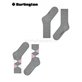 EVERYDAY ARGYLE MIX Burlington Damen-Socken - 3401 light grey