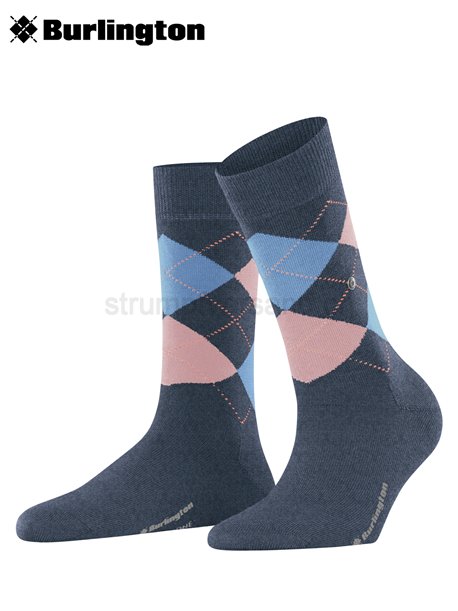 MARYLEBONE Damensocken von Burlington - 6688 dark blue mel.