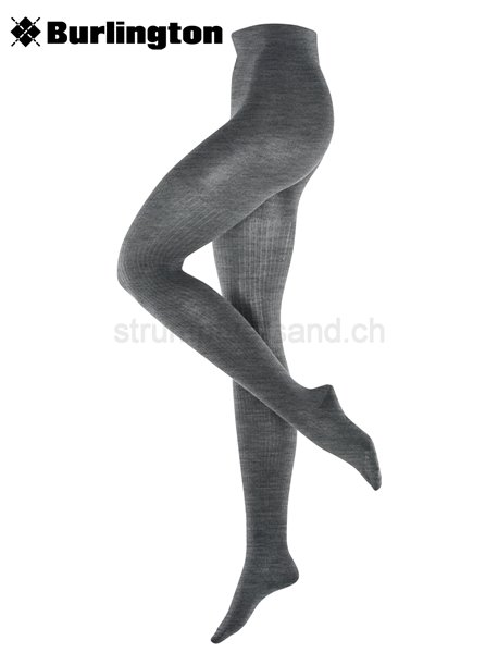 RIB COUTURE Burlington Strickstrumpfhosen - 3070 dark grey mel.