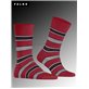 MARINA STRIPE Falke Socken für Herren - 8228 scarlet