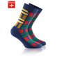 VINTAGE Rohner modische Socken - 524 navyblue-farbig