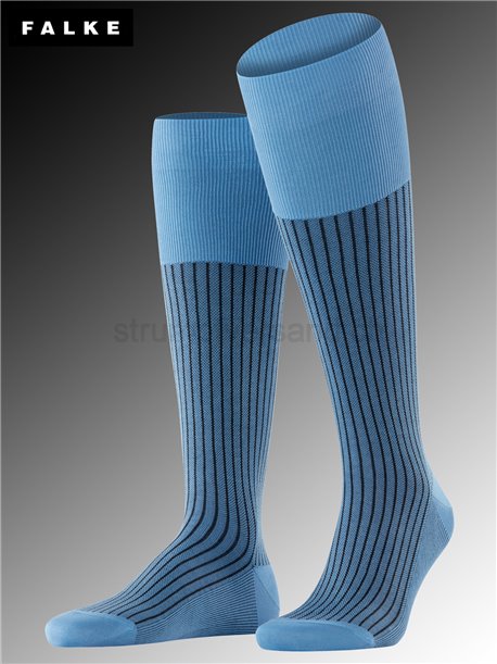 OXFORD STRIPE Falke Socke für Herren - 6554 cornflower OXFORD STRIPE Falke Socke für Herren - 6554 cornflower