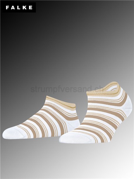 SMART STRIPE Falke Kurzsocken - 2000 weiss