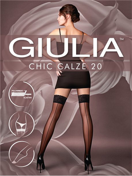 CHIC 20 - Halterlose Nahtstrümpfe von Giulia