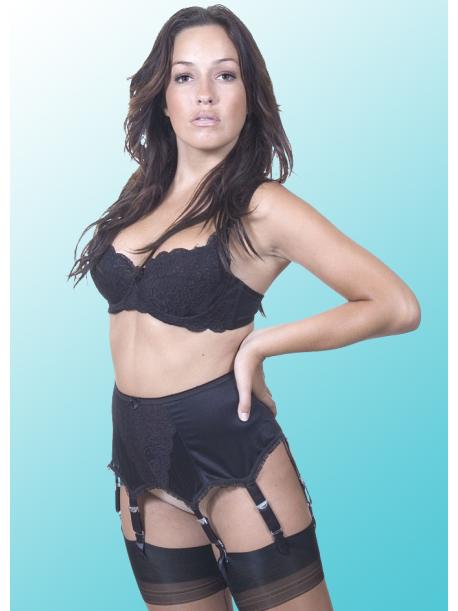 Capri 6 Strumpfhalter - schwarz