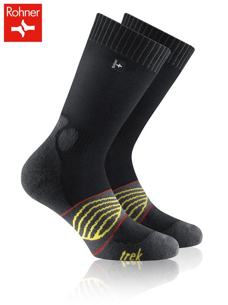 TREK POWER Rohner Socken - 009 schwarz