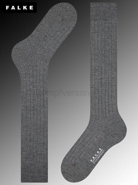 TEPPICH IM SCHUH Falke Kniesocken -3070 dark grey