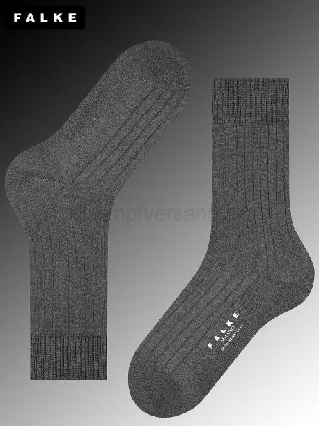 MILANO Falke Herrensocken - 3190 anthracite mel.