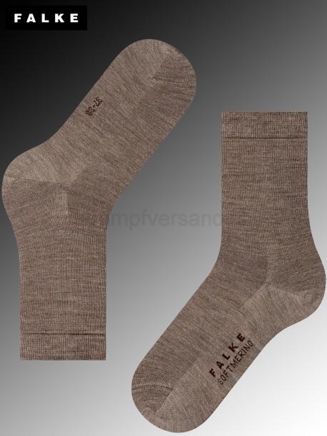 SOFT MERINO Falke Socken - 5810 pebble